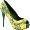 Γόβες Leonardo Shoes G5SI93 STRASS VERDE