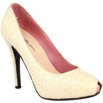 Γόβες Leonardo Shoes SARDEGNA BIANCO