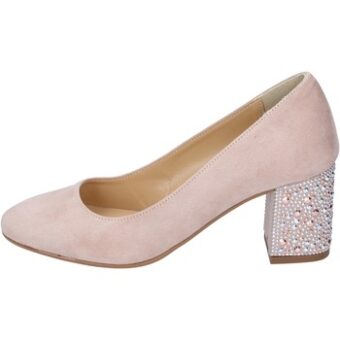 Γόβες Olga Rubini decollete camoscio sintetico strass