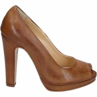 Γόβες Olga Rubini decolte marrone pelle sintetica BS103