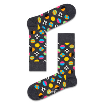 Κάλτσες ανδρικές Happy Socks Γκρι CLASHING DOT