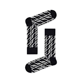 Κάλτσες ανδρικές Happy Socks Μαύρο-Άσπρο FIL01-9100