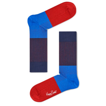 Κάλτσες ανδρικές Happy Socks Μπλε BLOCK RIB SOCK
