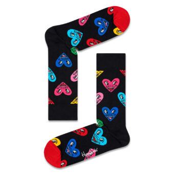 Κάλτσες ανδρικές Happy Socks Πολύχρωμο KEITH HARING HEART SOCK