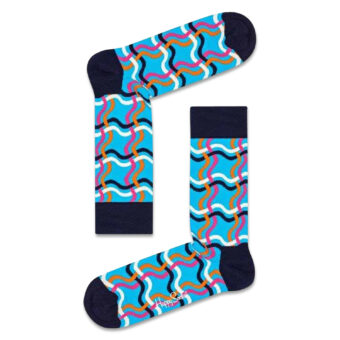Κάλτσες ανδρικές Happy Socks Σιελ SQUIGGLY SOCKS