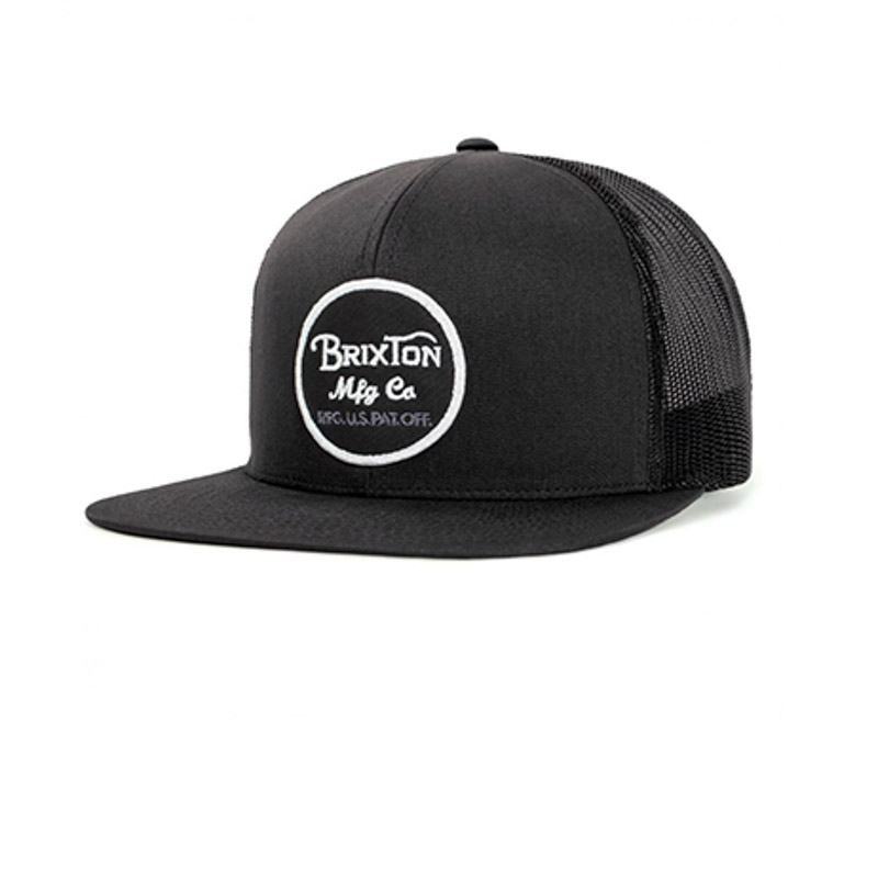 Καπέλα ανδρικά Brixton Μαύρο WHEELER MESH CAP Καπέλα ανδρικά Brixton Μαύρο WHEELER MESH CAP