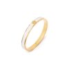 Κοσμήματα γυναικεία Tory Burch Χρυσό-Λευκό KIRA ENAMEL 7MM BRACELET