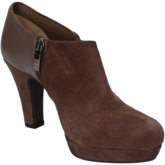 Μποτίνια Albano tronchetti marrone camoscio pelle AD35