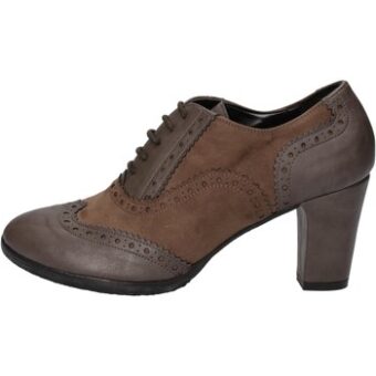 Μποτίνια Bottega Lotti stivaletti beige pelle marrone camoscio AJ548