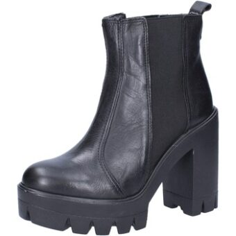 Μποτίνια Dolly Donna DOLLY stivaletti nero pelle tessuto AB284