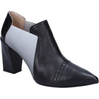 Μποτίνια Gianni Marra tronchetti nero pelle tessuto BX119