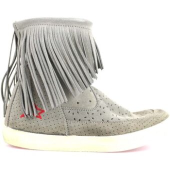 Μποτίνια Ishikawa stivaletti beige camoscio AM662