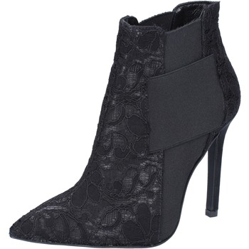 Μποτίνια Islo stivaletti nero tessuto BZ217 Μποτίνια Islo stivaletti nero tessuto BZ217