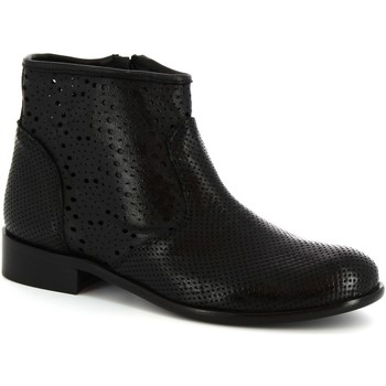 Μποτίνια Leonardo Shoes 202 ROK NERO Μποτίνια Leonardo Shoes 202 ROK NERO