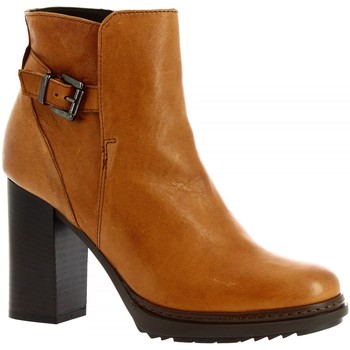 Μποτίνια Leonardo Shoes 4209/1 TRONCHETTO RIOS CUOIO Μποτίνια Leonardo Shoes 4209/1 TRONCHETTO RIOS CUOIO