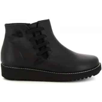 Μποτίνια Leonardo Shoes 4527 INGRASSATO NERO