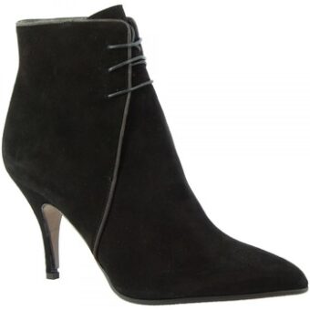 Μποτίνια Leonardo Shoes 4552 CAMOSCIO NERO