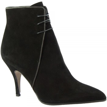 Μποτίνια Leonardo Shoes 4552 CAMOSCIO NERO Μποτίνια Leonardo Shoes 4552 CAMOSCIO NERO