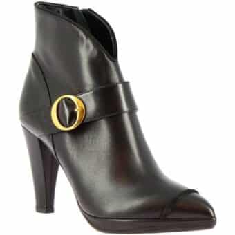 Μποτίνια Leonardo Shoes 4553 NAPPA/ CAM NERO MIA 80