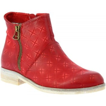 Μποτίνια Leonardo Shoes 767215 ROSSO Μποτίνια Leonardo Shoes 767215 ROSSO