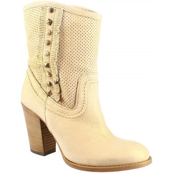 Μποτίνια Leonardo Shoes 7808 GOLD SABBIA Μποτίνια Leonardo Shoes 7808 GOLD SABBIA