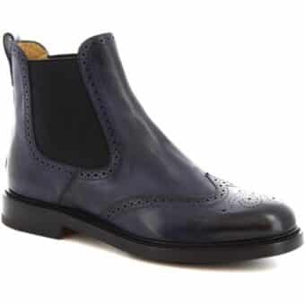 Μποτίνια Leonardo Shoes 9015/19 CAPRI DELAVE BLU