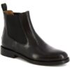 Μποτίνια Leonardo Shoes D607 PE VITELLO NERO