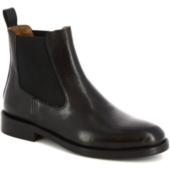 Μποτίνια Leonardo Shoes D607 PE VITELLO NERO