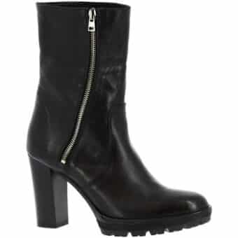 Μποτίνια Leonardo Shoes E186/1 TRONCHETTO FEELING NERO