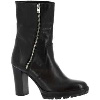 Μποτίνια Leonardo Shoes E186/1 TRONCHETTO FEELING NERO Μποτίνια Leonardo Shoes E186/1 TRONCHETTO FEELING NERO