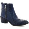 Μποτίνια Leonardo Shoes K5258 BLU INTRECCIO