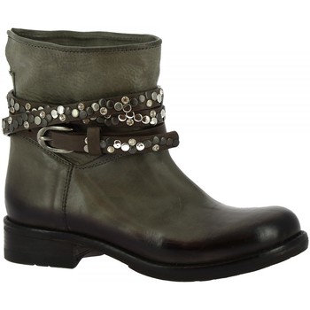 Μποτίνια Leonardo Shoes K605 ANTIK GRIGIO Μποτίνια Leonardo Shoes K605 ANTIK GRIGIO