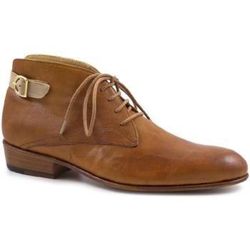 Μποτίνια Leonardo Shoes PINA 045 TAN/INCENSE Μποτίνια Leonardo Shoes PINA 045 TAN/INCENSE