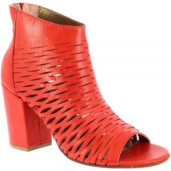 Μποτίνια Leonardo Shoes U012 TANGERI ROSSO