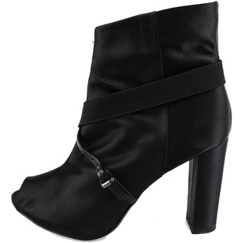 Μποτίνια Manas stivaletti nero raso AH922 Μποτίνια Manas stivaletti nero raso AH922