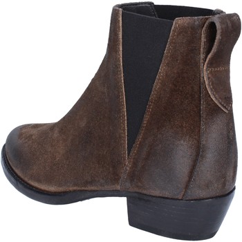 Μποτίνια Moma stivaletti marrone camoscio nero AC364 Μποτίνια Moma stivaletti marrone camoscio nero AC364