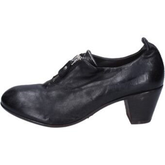 Μποτίνια Moma tronchetti nero pelle BT158