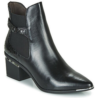 Μποτίνια Perlato 11261-JAMAICA-CROCO-NOIR ΣΤΕΛΕΧΟΣ: Δέρμα & ΕΠΕΝΔΥΣΗ: Δέρμα & ΕΣ. ΣΟΛΑ: Δέρμα & ΕΞ. ΣΟΛΑ: Καουτσούκ