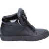 Μποτίνια Sara Lopez sneakers nero pelle BX704
