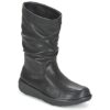 Μπότες FitFlop LOAF SLOUCHY KNEE BOOT LEATHER