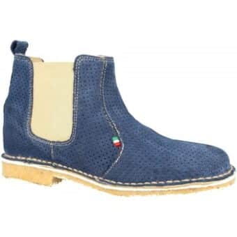 Μπότες Leonardo Shoes 083 TRAFORATO BLUE