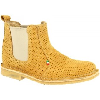 Μπότες Leonardo Shoes 083 TRAFORATO OCRA