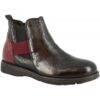 Μπότες Leonardo Shoes 3005 NERO BORDO