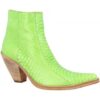 Μπότες Leonardo Shoes 360 PITONE VERDE