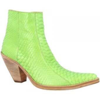Μπότες Leonardo Shoes 360 PITONE VERDE