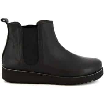 Μπότες Leonardo Shoes 4526 INGRASSATO NERO