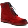 Μπότες Leonardo Shoes 4730 ROSSO