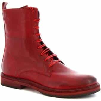 Μπότες Leonardo Shoes 612 ROK ROSSO