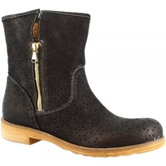 Μπότες Leonardo Shoes 726B NABUK NERO