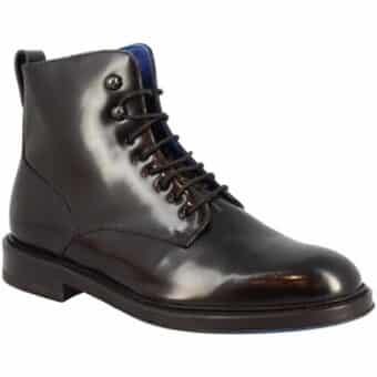 Μπότες Leonardo Shoes 7397 SPAZZOLATO NERO